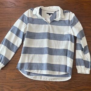 Tommy Hilfiger Blue and White Shirt